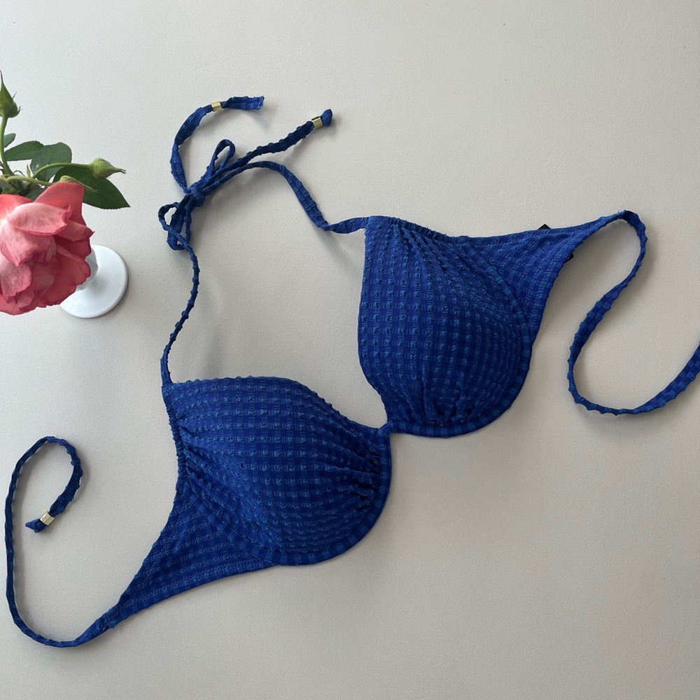Royal Blue Bikini Top